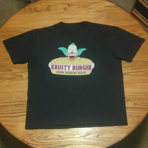 🍔🤡 Krusty Burger Clown 📺 The Simpsons ☁️ Shirt XXL 2XL 🔥 Rare ✨️ - Picture 1 of 8